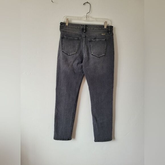 Kancan Ilia High Rise 90s Straight Leg Jeans Black Denim Grunge Skater Punk 27 - Picture 7 of 10